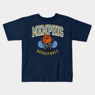 Vintage Memphis Basketball Kids T-Shirt